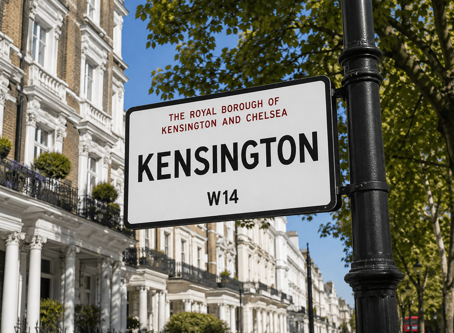 Kensington street sign