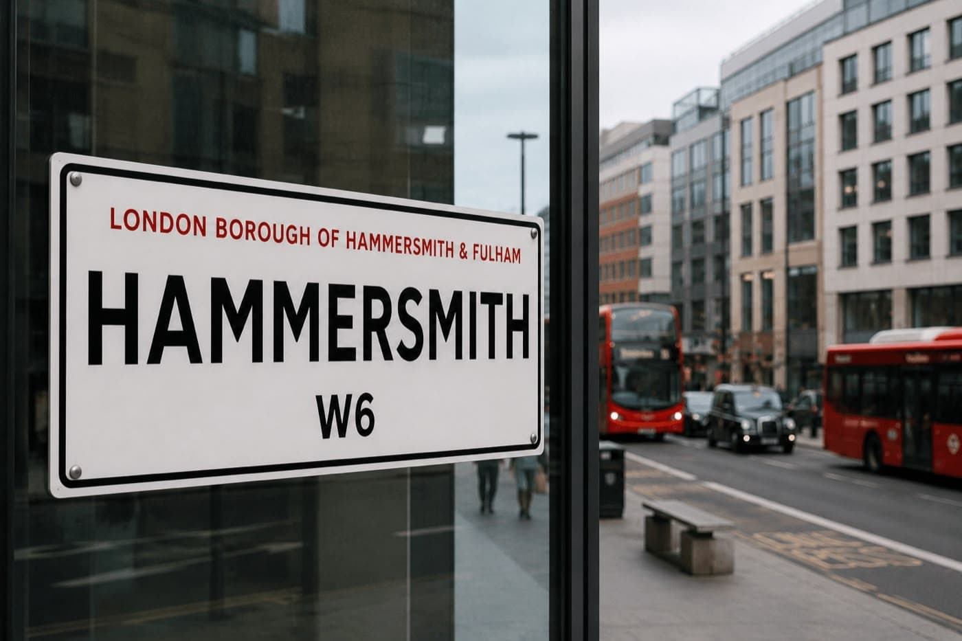 Hammersmith street sign
